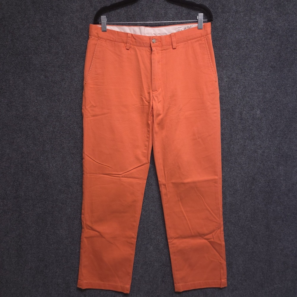 Polo Ralph Lauren Pants Mens 32x29 Orange Classic Fit Chino Cotton Twill Preppy